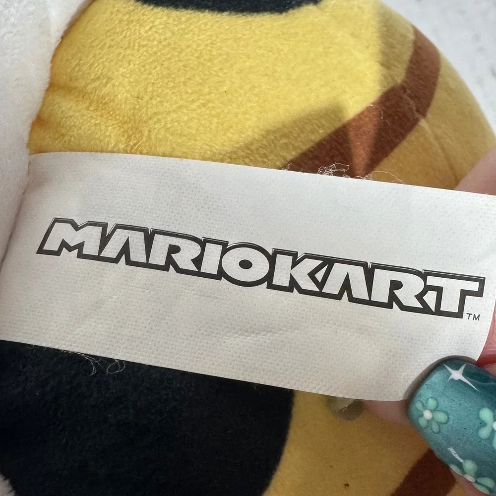 Nintendo Mario Kart Red Shell Plush Toy 6in Stuffed Animal Red White